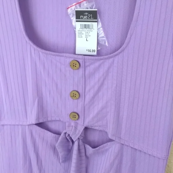NWT Lavender T-shirt Dress - Picture 3 of 3